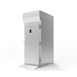 Blast freezer with external refrigeration unit