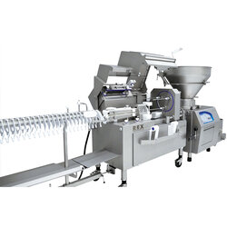 Fully automatic casing change for all artificial and collagen casings